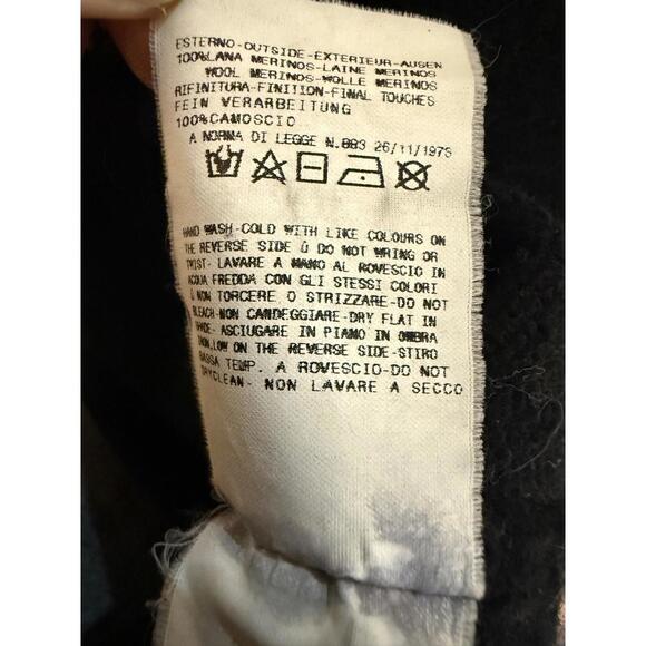 Versace Jeans Couture Black Merino Wool Turtleneck Sweater Mens Small - Picture 7 of 8